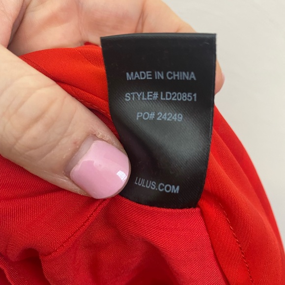 Red backless midi dress small - Picture 5 of 7